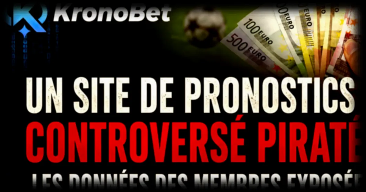 Piratage du site de paris sportifs Kronobet : données sensibles des utilisateurs exposées