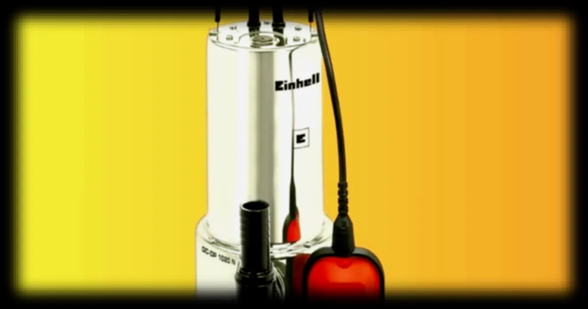 Pompe d'évacuation Einhell GC-DP 1020 N : une solution pour protéger votre sous-sol contre les inondations