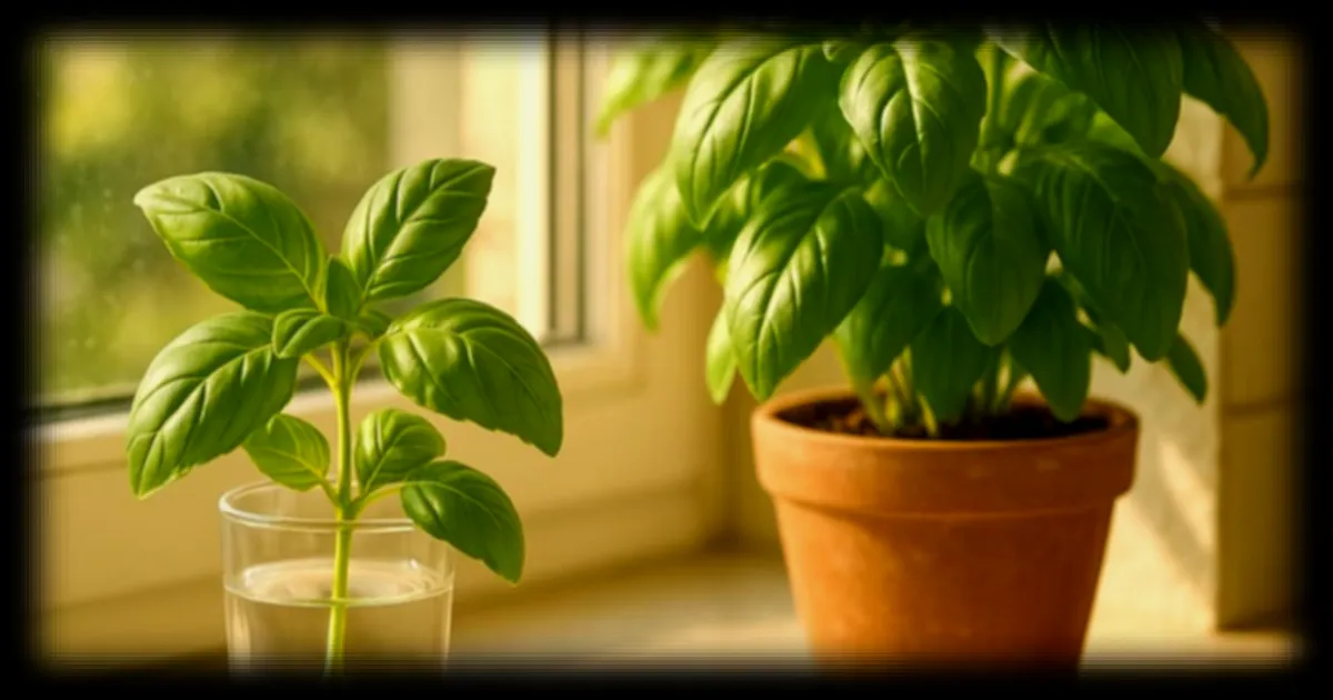 Printemps : comment un simple verre d’eau peut sauver son basilic qui jaunit