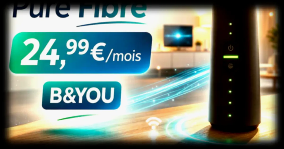 Pure Fibre B&YOU : une offre haut débit sans engagement et performante selon Bouygues Telecom