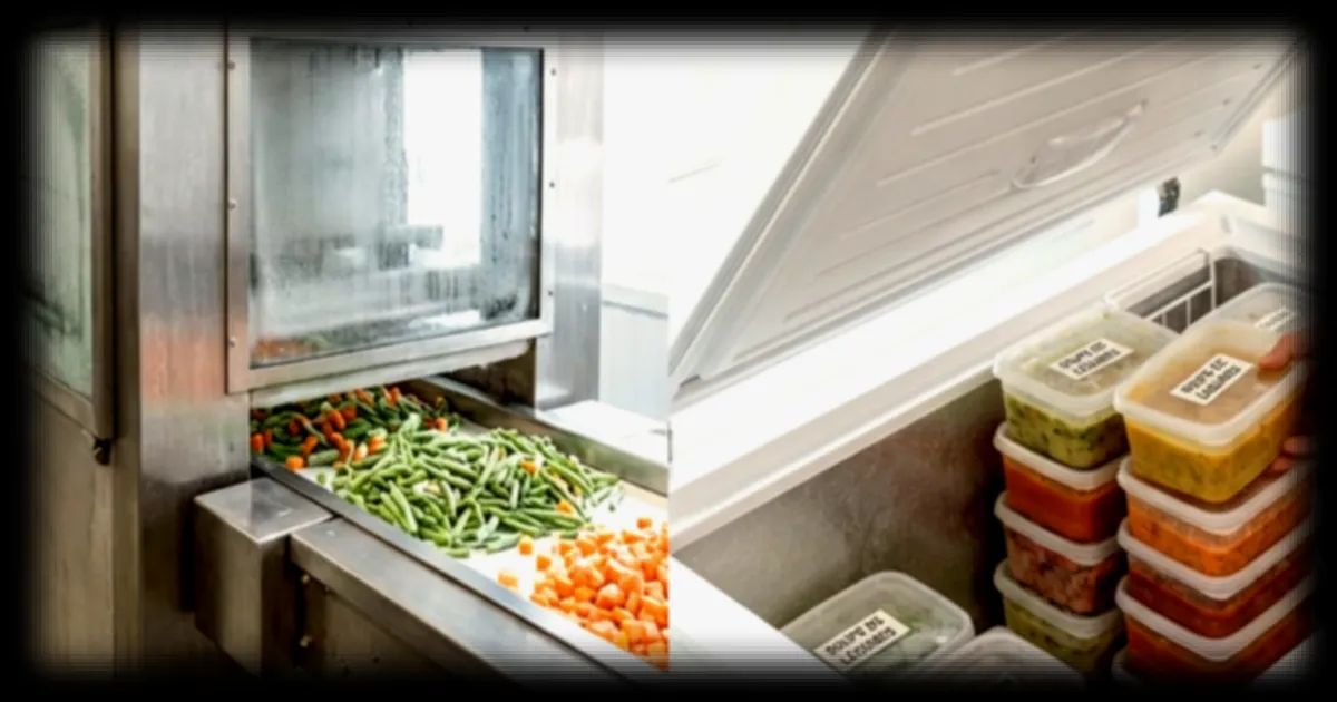 Quelle est la différence entre les aliments congelés et surgelés ? Explications