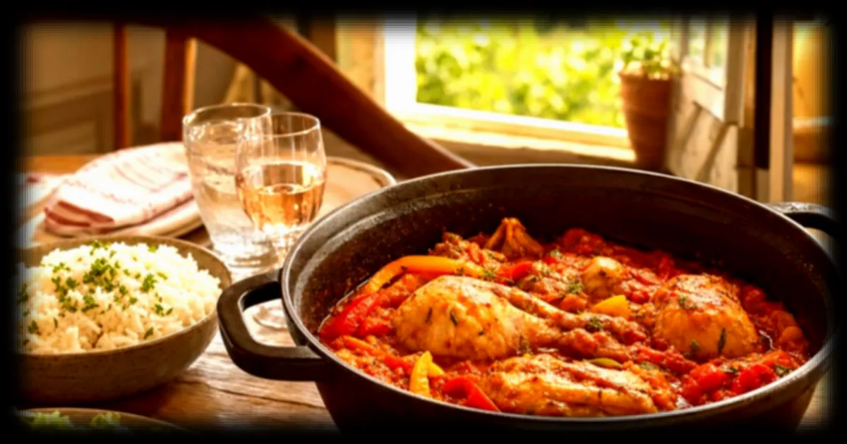 Recette estivale : le poulet basquaise en cocotte s'impose comme l'alternative facile aux repas dominicaux