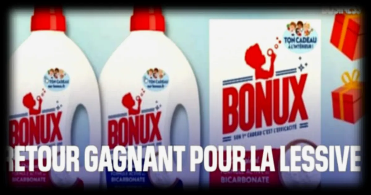 Retour gagnant pour la lessive Bonux, un succès pour les consommateurs