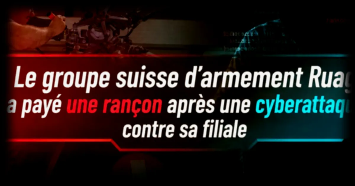 Ruag Suisse confirme avoir payé une rançon après une cyberattaque de son groupe Akira en 2025