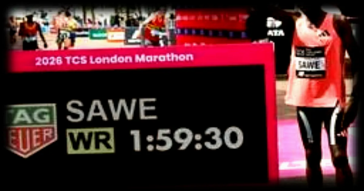Sabastian Sawe bat le record du monde du marathon en 1 h 59’ 30’’
