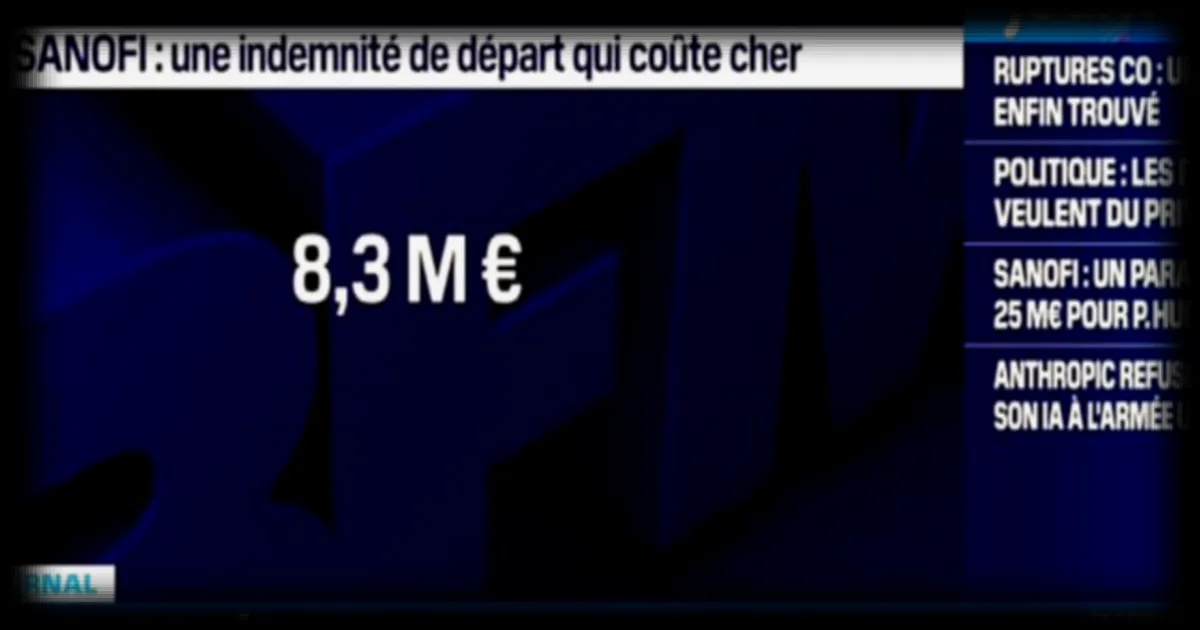 Sanofi : l'ancien directeur général quitte l'entreprise avec une indemnité conséquente