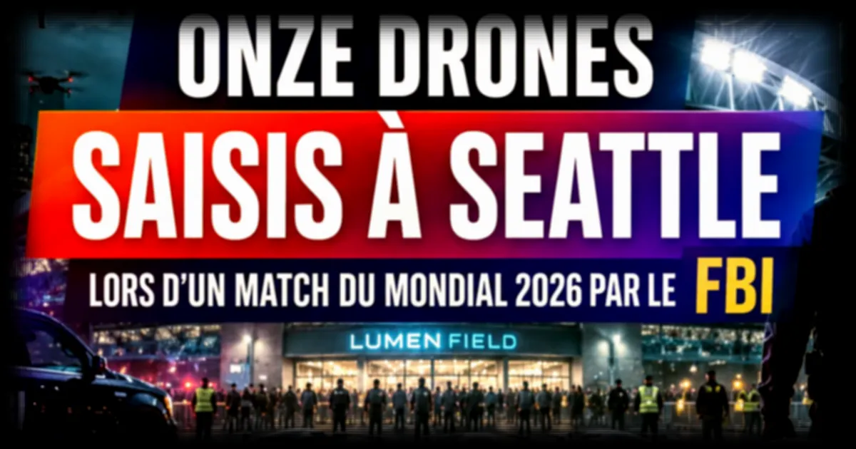 Sécurité renforcée à Seattle pour la Coupe du monde 2026 : onze drones interceptés en une journée