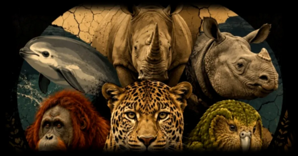 Sept espèces en danger critique d'extinction : quand quelques individus séparent l'animal de la disparition