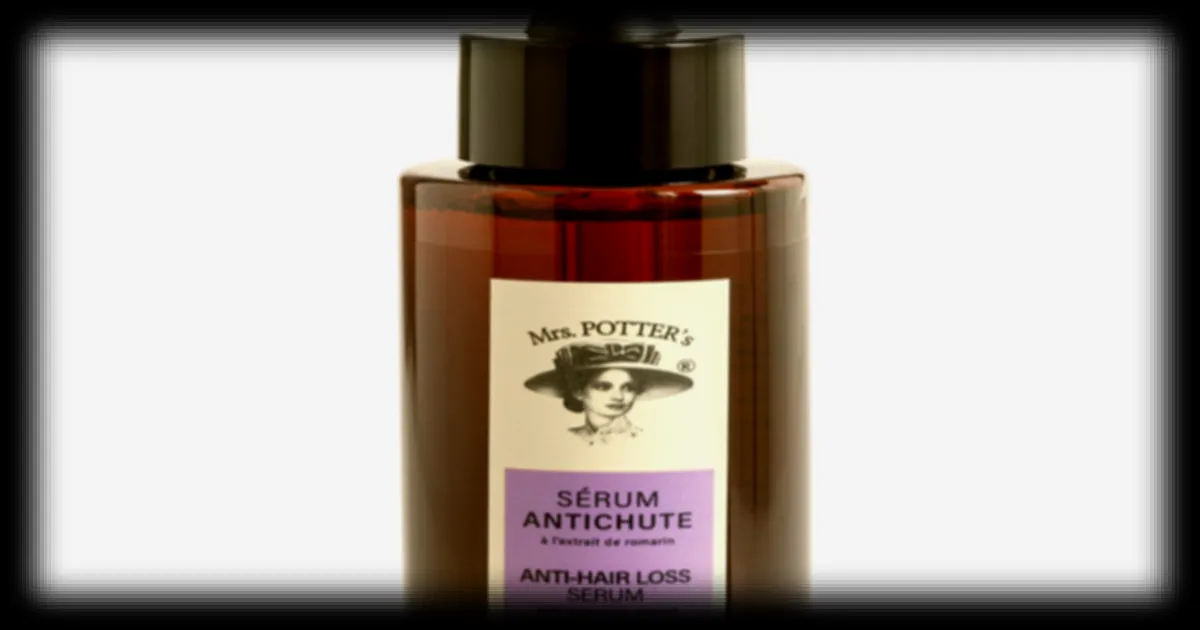 Sérum Antichute à l'extrait de romarin Mrs Potter's : la solution naturelle pour des cheveux plus forts