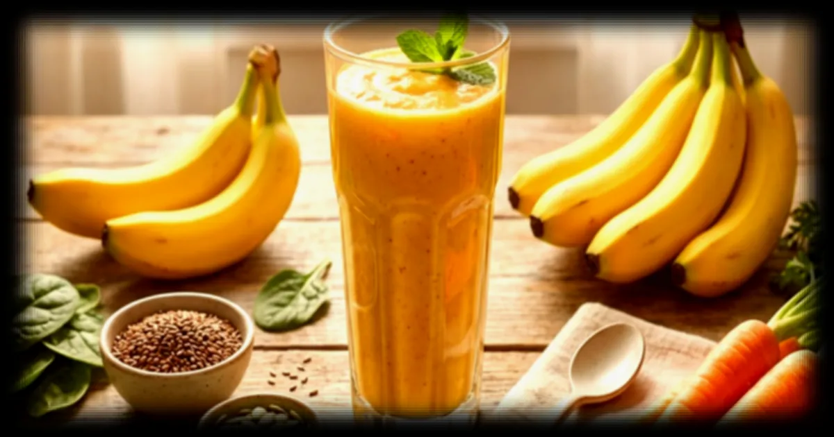 Smoothie banane-carotte : une option idéale pour perdre du poids