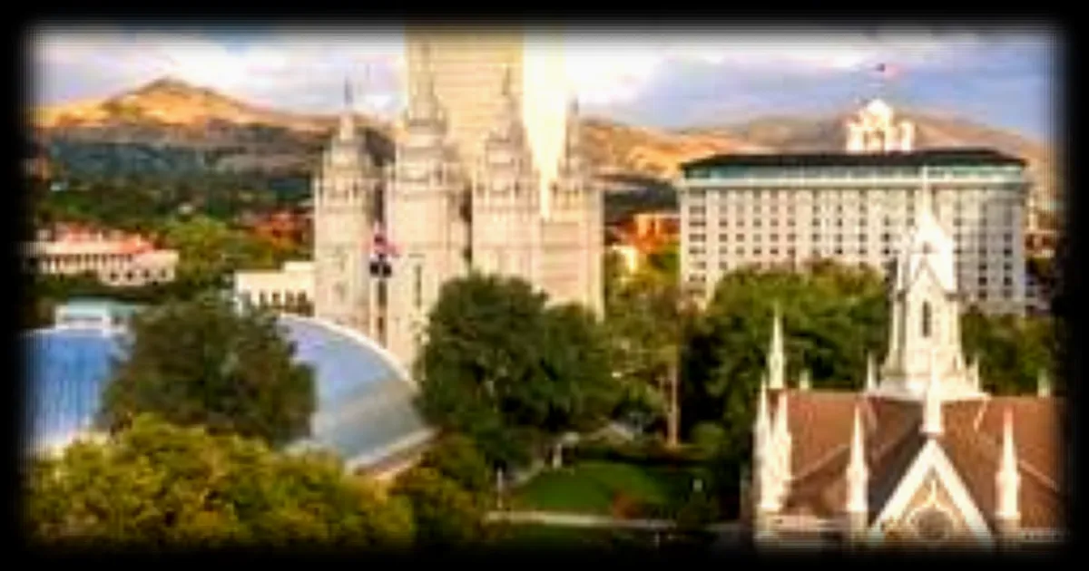 Temple Square, le plus grand complexe mormon au monde, s’étend sur 40 000 m² à Salt Lake City