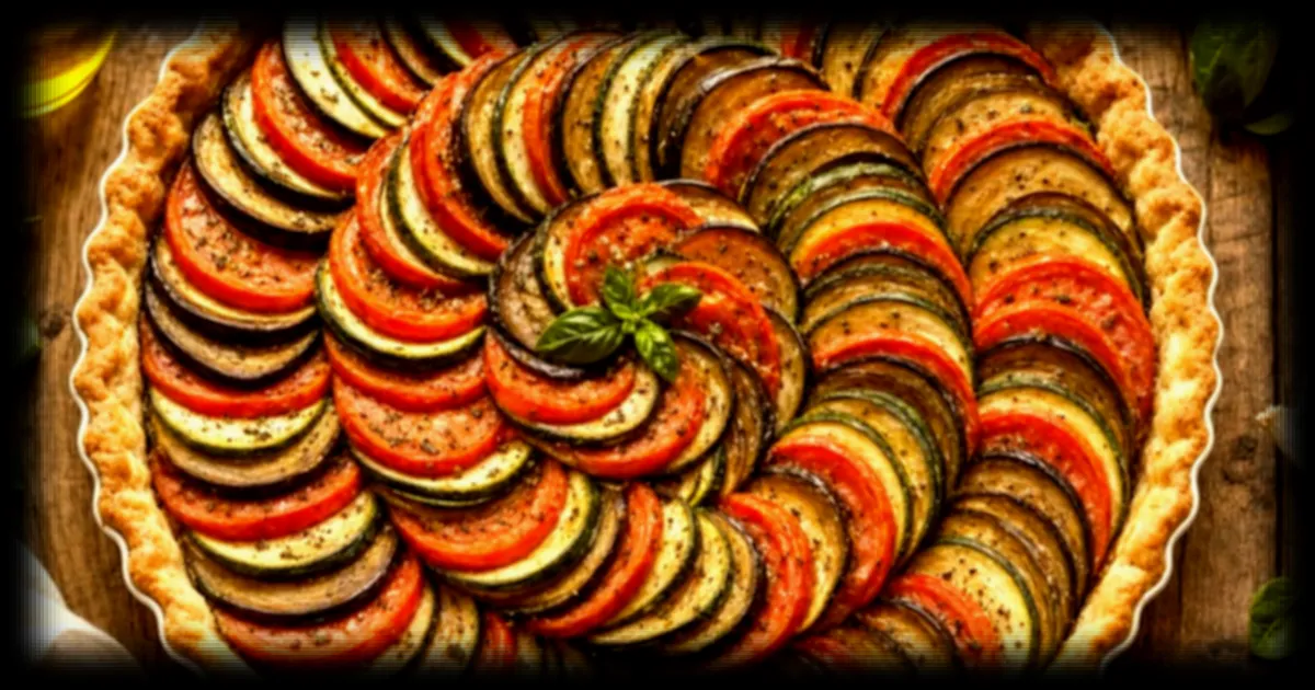 Tian de légumes revisité en tarte rosace : une recette estivale qui séduit