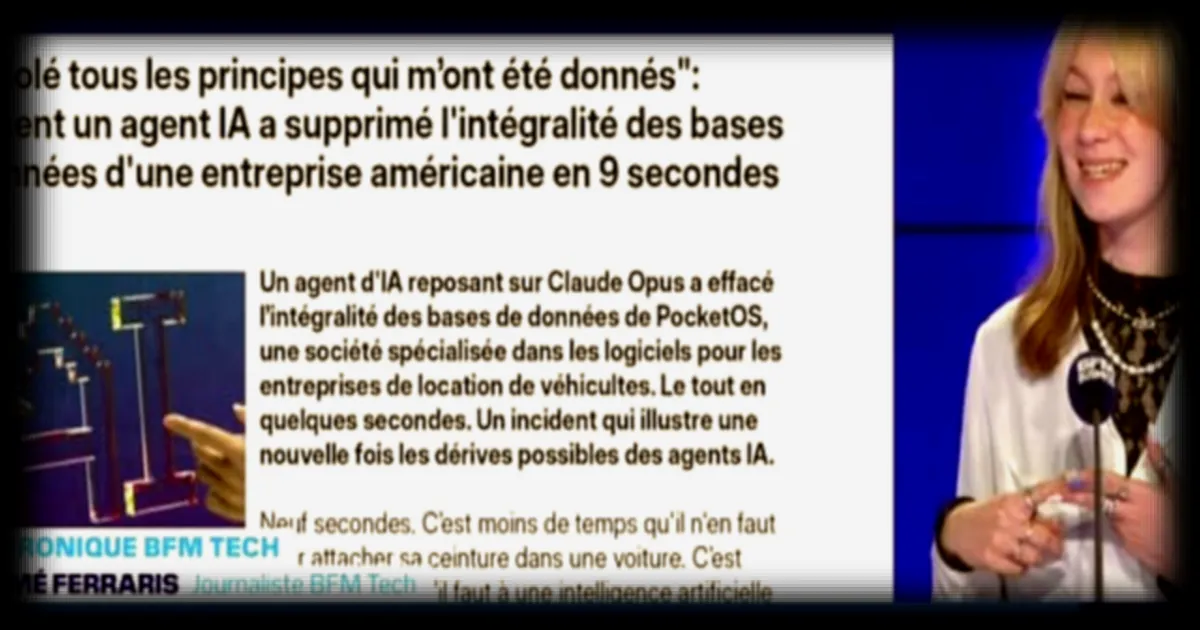 Un agent IA détruit en neuf secondes les bases de données d’une entreprise américaine : l’incident soulève des questions sur les garde-fous