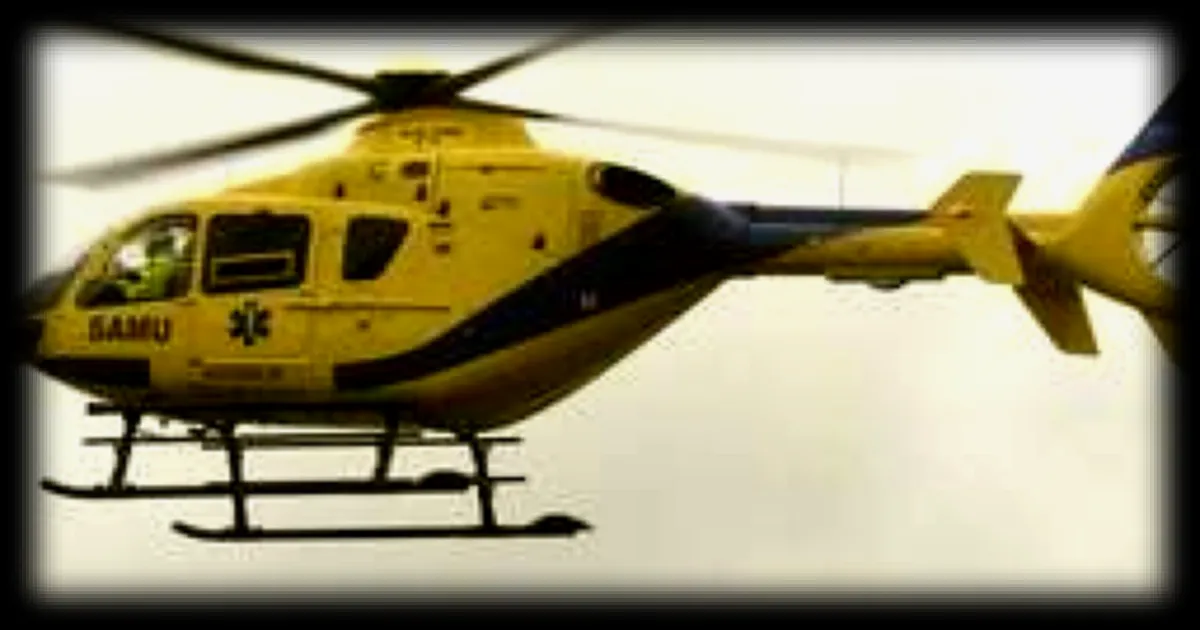 Un homme de 67 ans transporte en helico a Angers suite a un grave accident en Sarthe