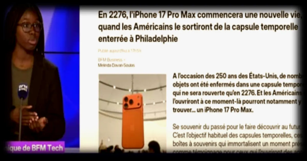 Un iPhone 17 Pro Max exhumé d'une capsule temporelle en 2276 : l'histoire insolite d'un objet devenu légende