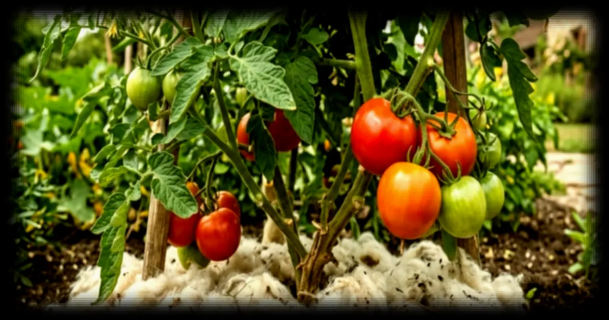 Un jardinier mise sur la laine de mouton pour des tomates plus grosses et charnues