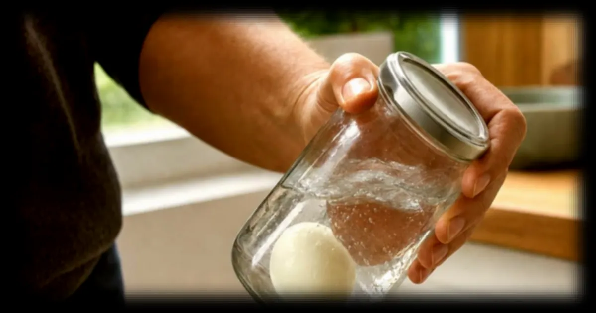 Un pot de confiture et une astuce simple pour écaler un œuf dur en quelques secondes