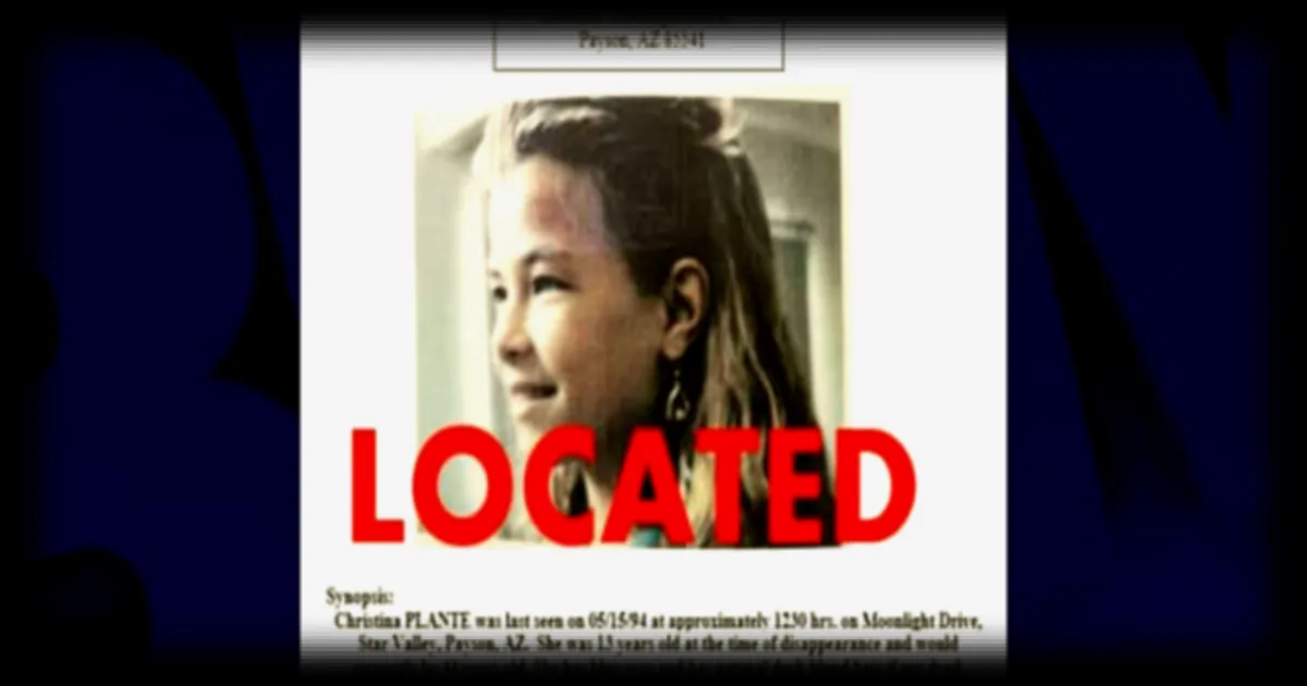 Une Américaine disparue à 13 ans retrouvée vivante plus de 30 ans après : l'incroyable histoire de Christina Marie Plante