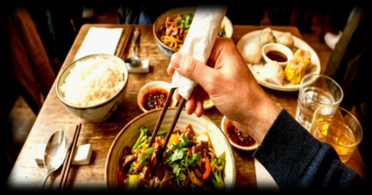 Une astuce pour manger avec des baguettes au restaurant chinois : la serviette magique