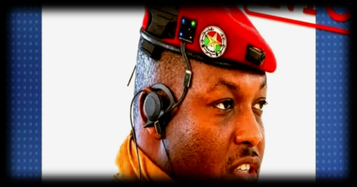 Une image retouchée de Ibrahim Traoré sur les réseaux sociaux