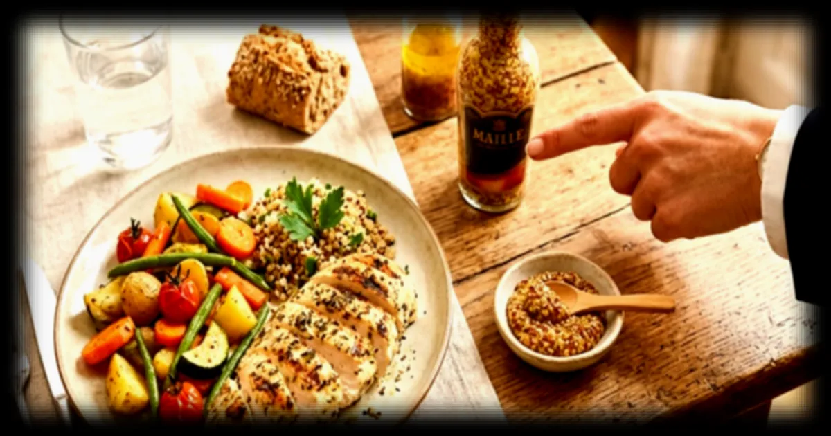 Une moutarde peu calorique recommandee par un medecin pour des repas plus legers