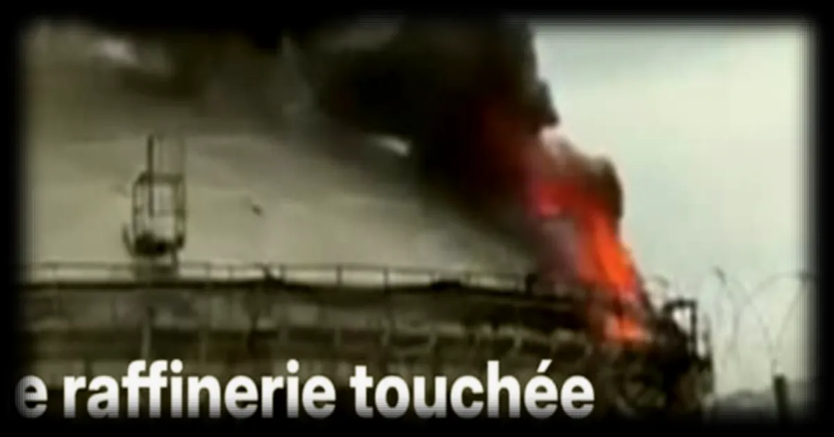 Une raffinerie de pétrole touchée par une frappe iranienne à Haïfa, dans le nord d'Israël