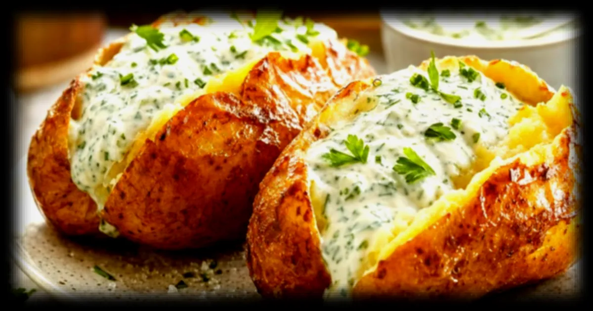 Une sauce fraîche aux herbes pour sublimer les pommes de terre au four