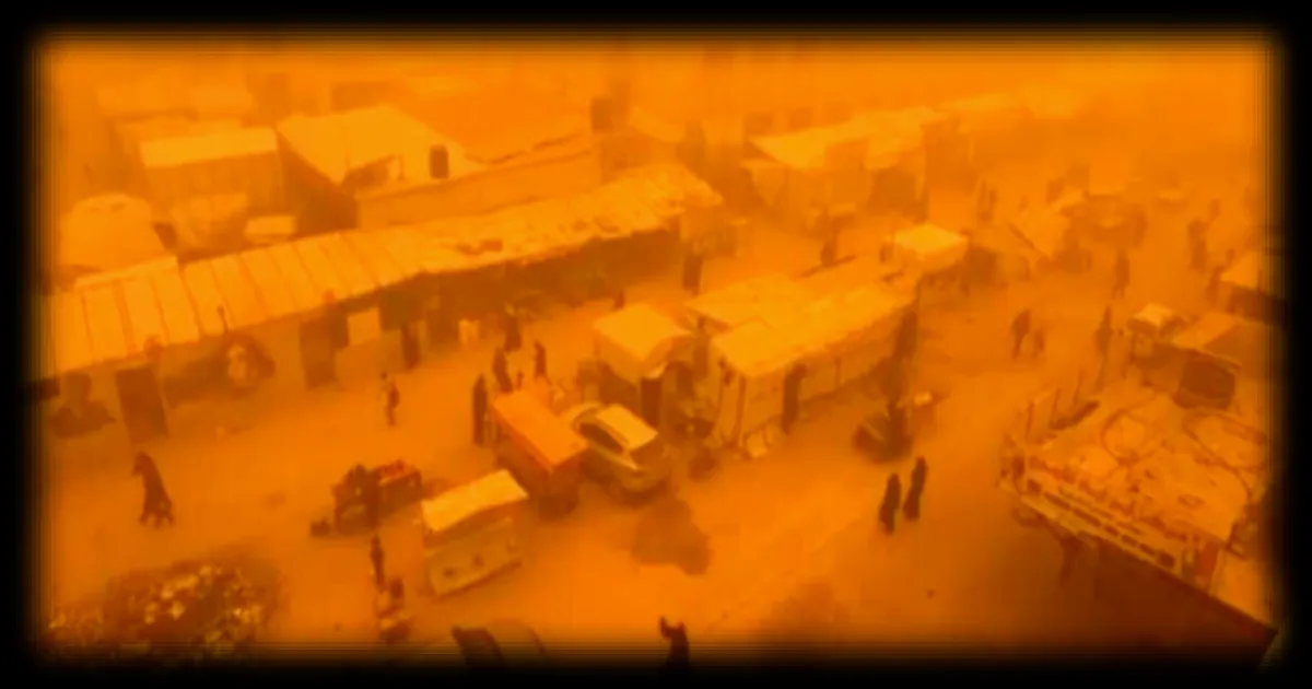 Une tempête de sable frappe Gaza et impacte des tentes de réfugiés précaires