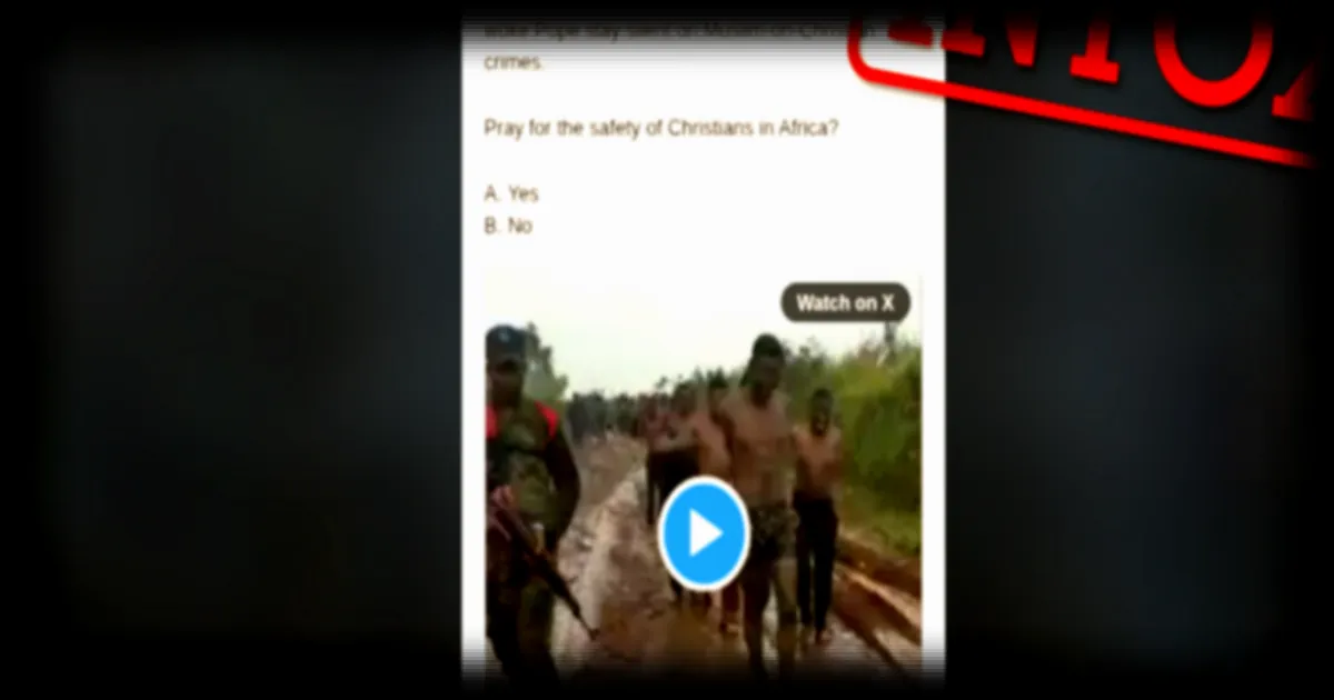 Une vidéo virale détournée : non, elle ne montre pas l'esclavage de chrétiens africains par des musulmans