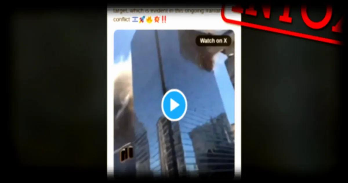 Une vidéo virale d’un avion dans un immeuble à Tel-Aviv : France 24 dément toute preuve d’un crash