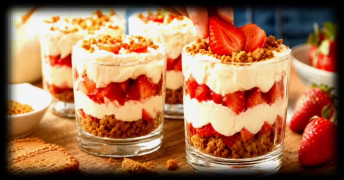 Verrines fraises spéculoos express : la recette star de Marmiton pour un dessert restaurant en 20 minutes