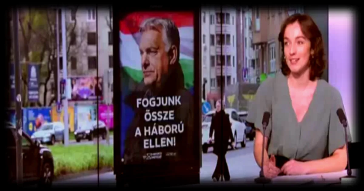 Viktor Orban et la Transylvanie : une affiche appelant a l'unite contre la guerre en Ukraine