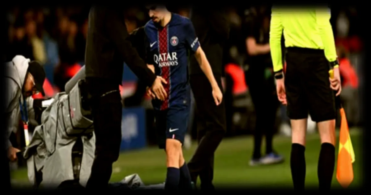 Vitinha blessé à la cheville : un coup de chaud pour le PSG à neuf jours de la demi-finale de Ligue des champions