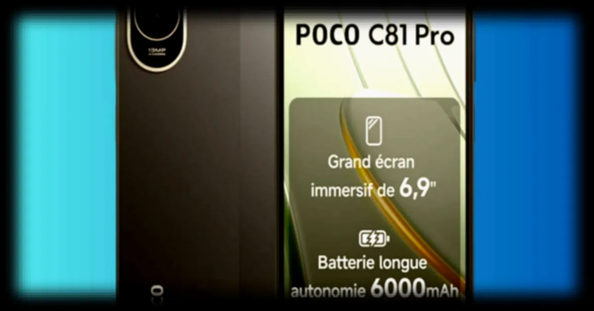 Xiaomi POCO C81 Pro : un smartphone à 109 € mise sur un grand écran 120 Hz et une batterie XXL pour séduire les consommateurs à petit budget