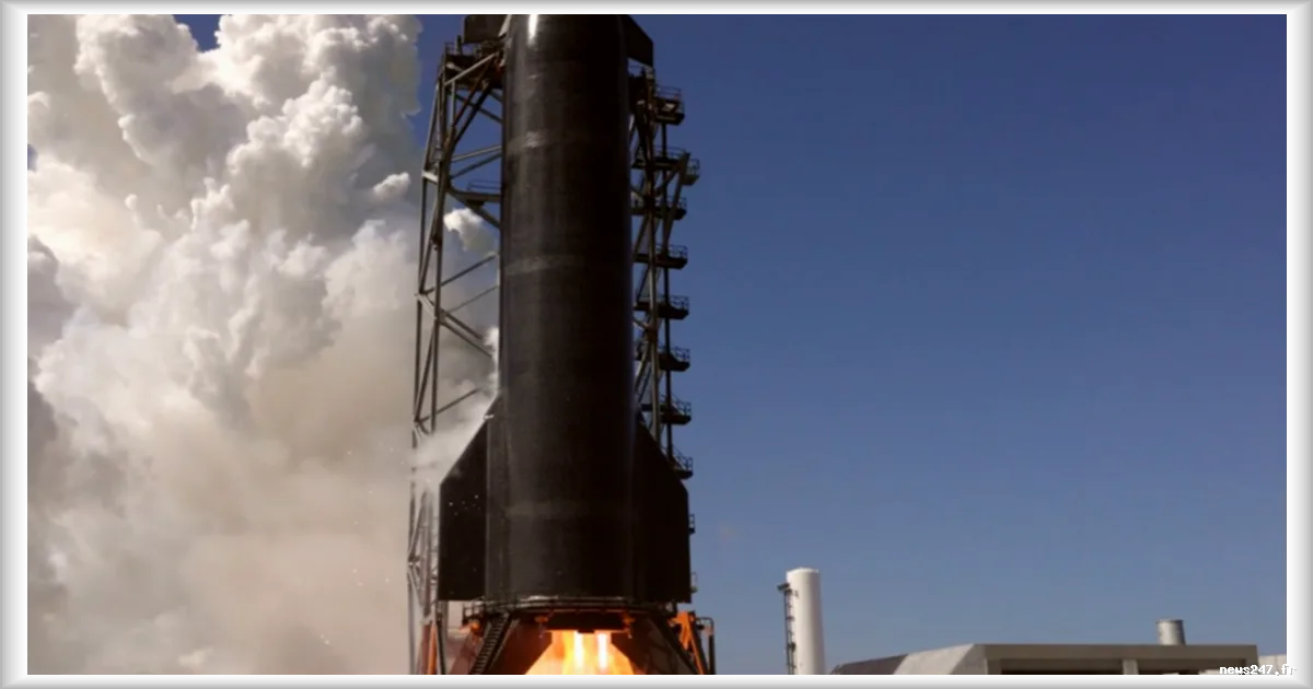 Starship : SpaceX prépare le treizième vol d’essai pour cet été après un test statique réussi