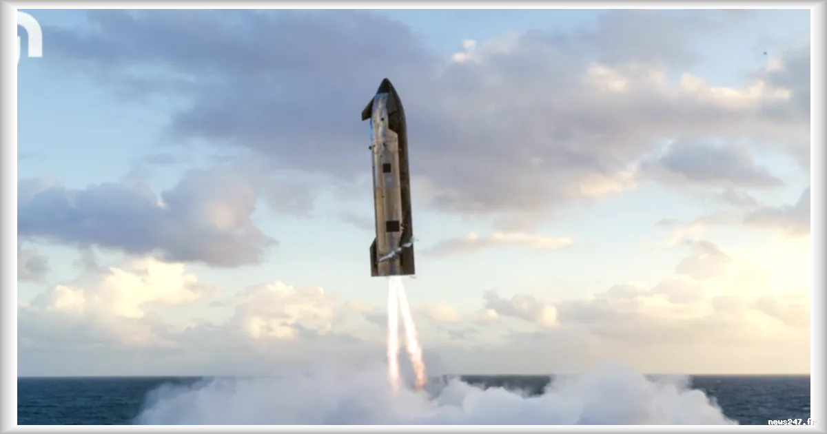 Starship V3 : SpaceX dévoile une vidéo inédite avant l’amerrissage et l’explosion finale