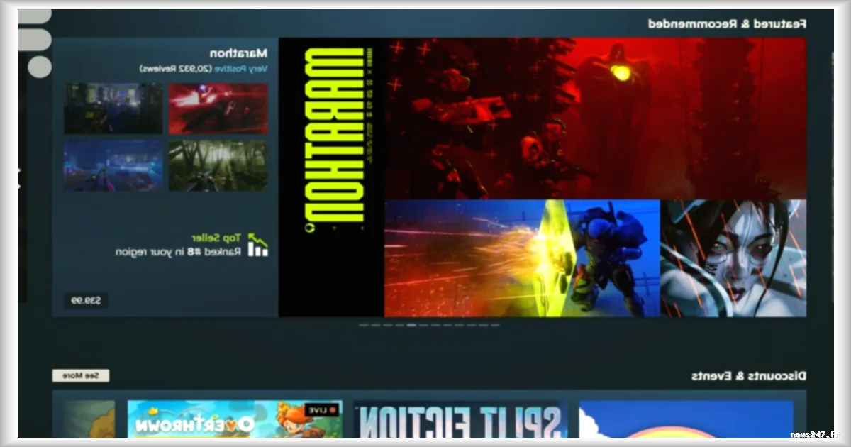 Steam Deck et PC : une nouvelle page d'accueil pour Steam