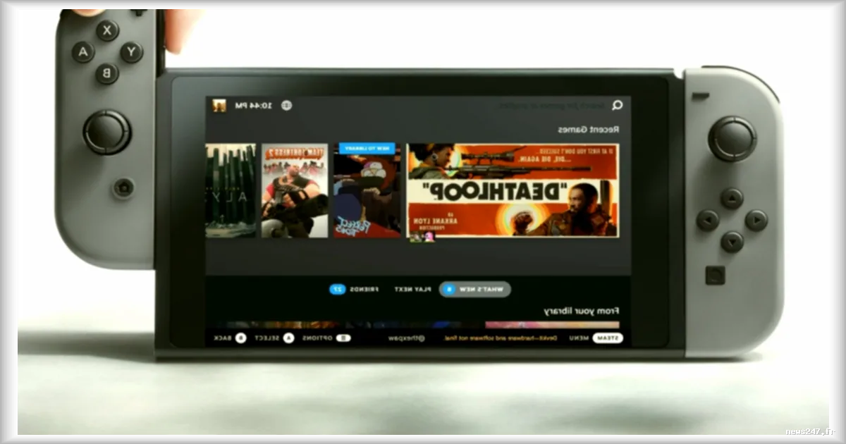 Steam sur une Nintendo Switch ? C'est le dernier bidouillage permis par Valve