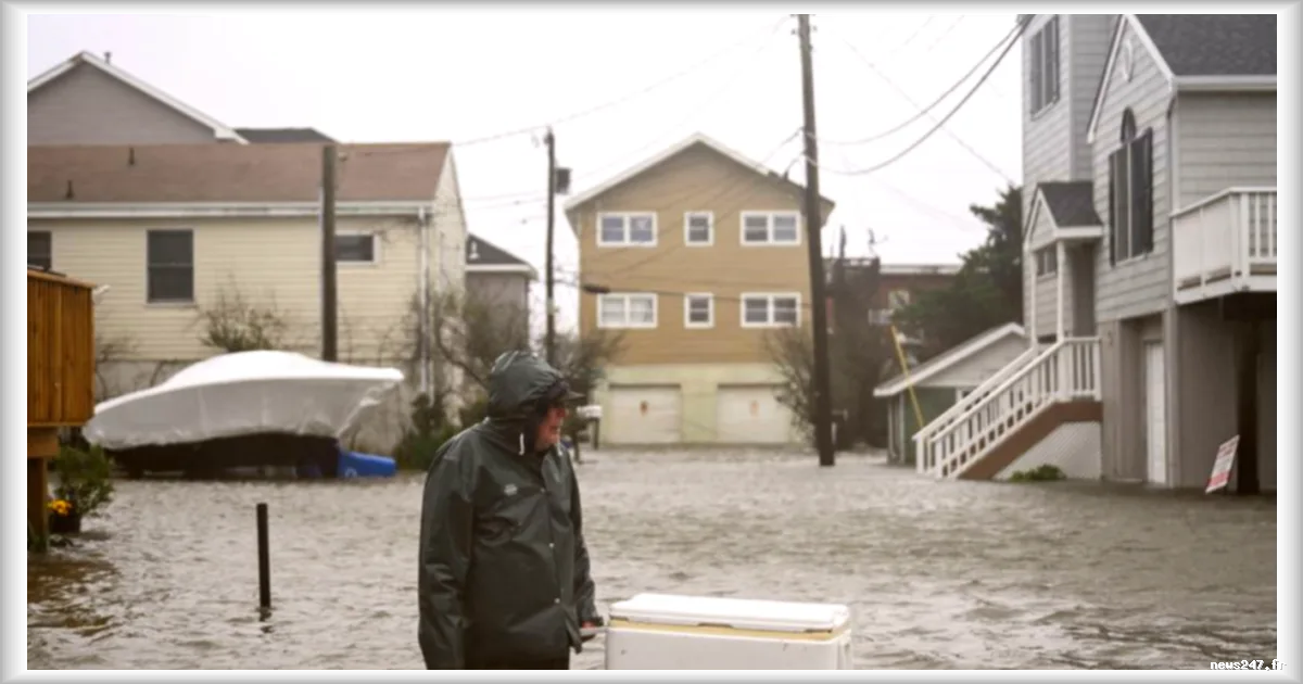 Tempête aux États-Unis : un requin filmé dans une rue inondée du New Jersey