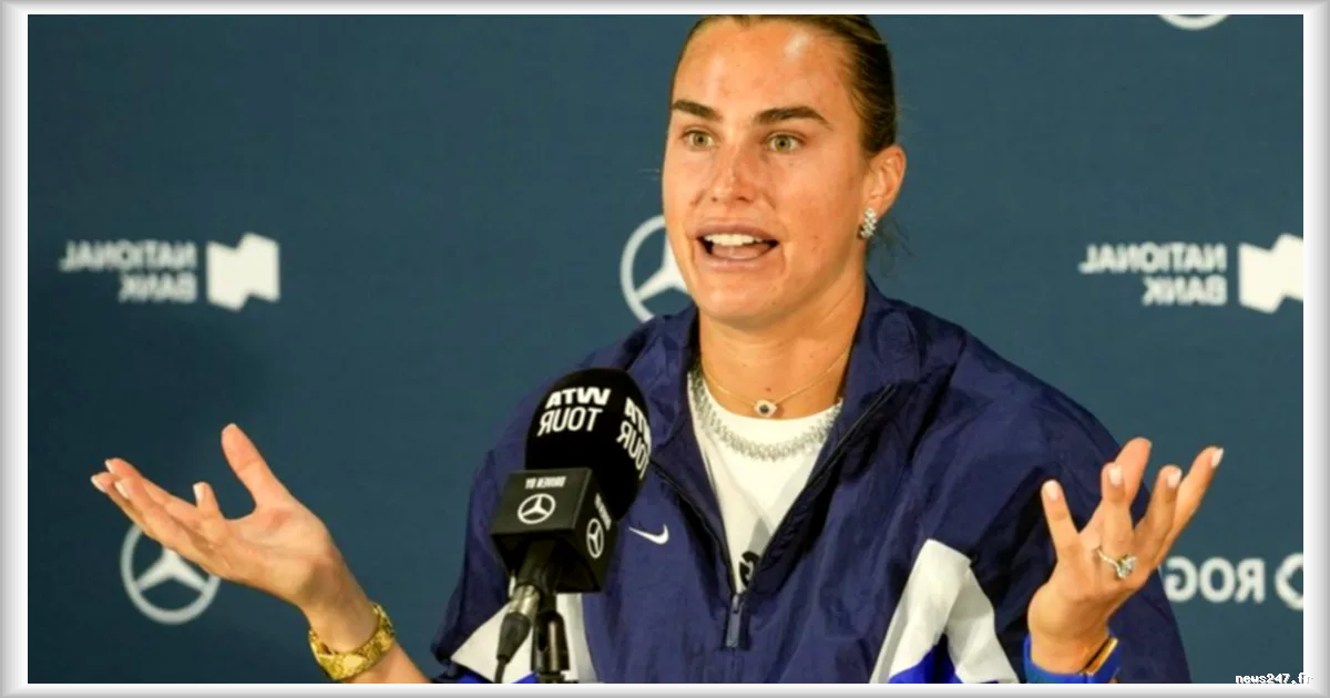 Tennis féminin : Aryna Sabalenka soutient les tests de genre de la WTA pour garantir l'équité sportive