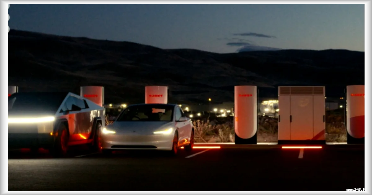 Tesla annonce la transition vers les Superchargeurs V4, une avancee majeure dans la recharge des vehicules electriques