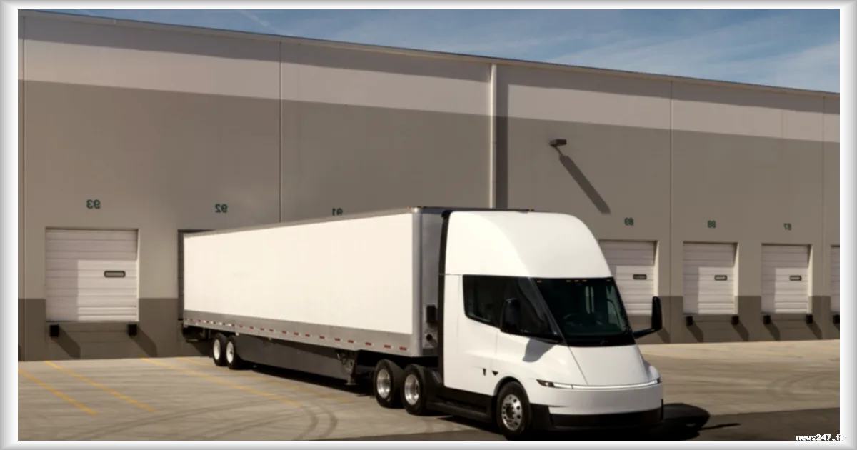 Tesla annonce l’arrivée prochaine de son système FSD sur le Semi, son camion électrique