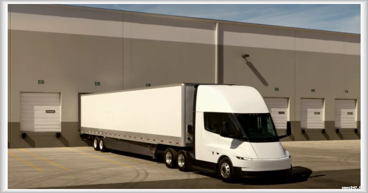 Tesla annonce l’arrivée prochaine de son système FSD sur le Semi, son camion électrique