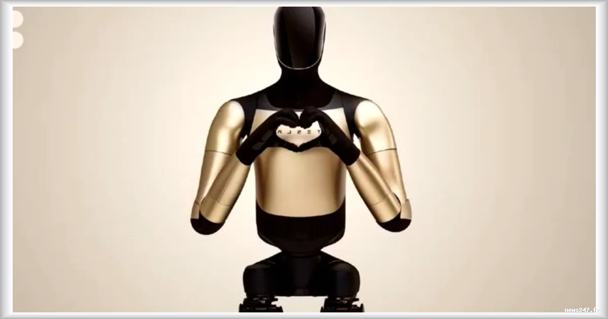 Tesla devoile son robot humanoïde Optimus Gen 3 lors du salon AWE 2026 a Shanghai