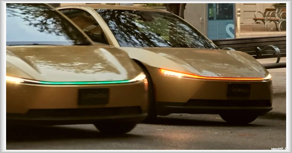 Tesla équipe ses Cybercab d’un bandeau lumineux pour identifier son véhicule : une solution simple mais limitée