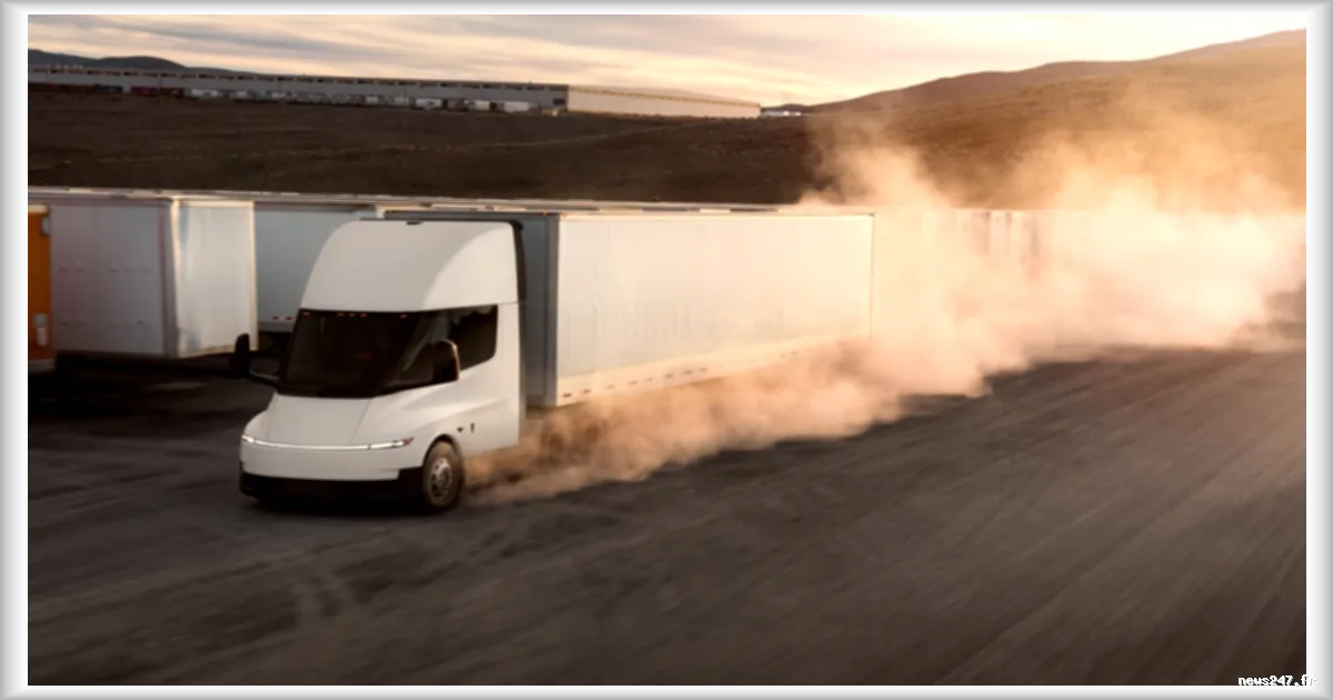 Tesla lance la production de masse de son camion électrique Tesla Semi