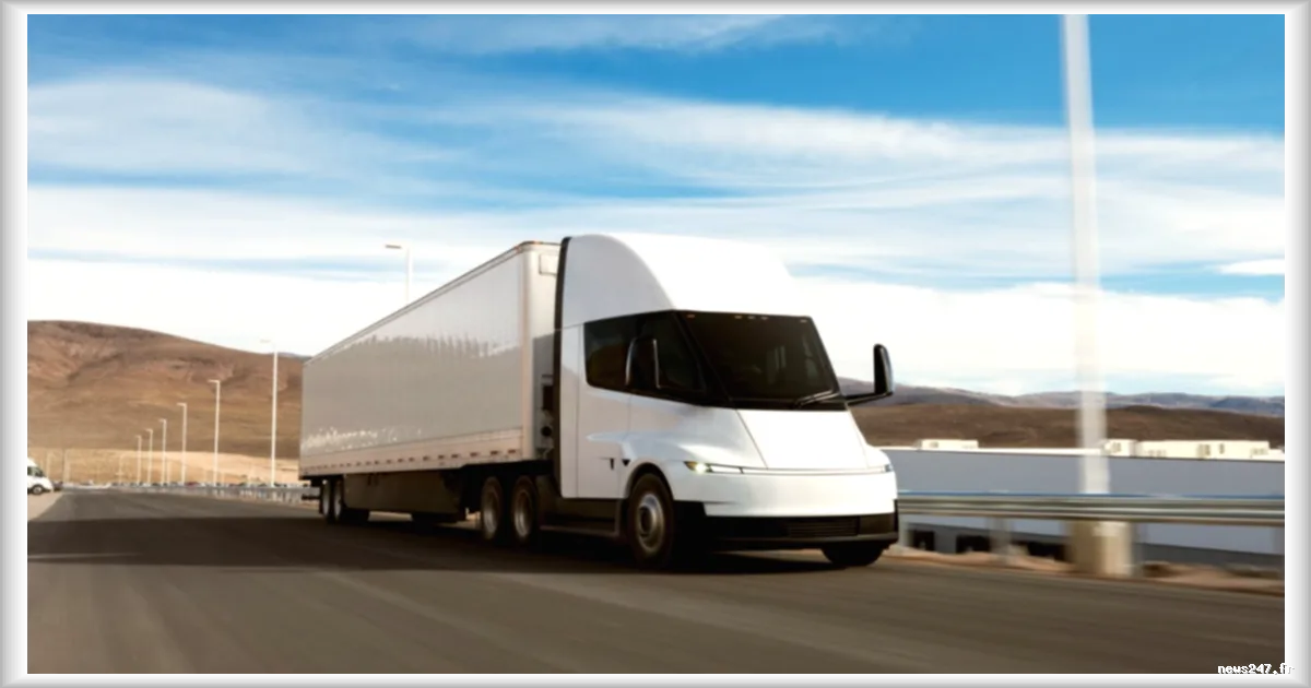 Tesla lance la production en volume de son camion électrique Semi après 9 ans d'attente