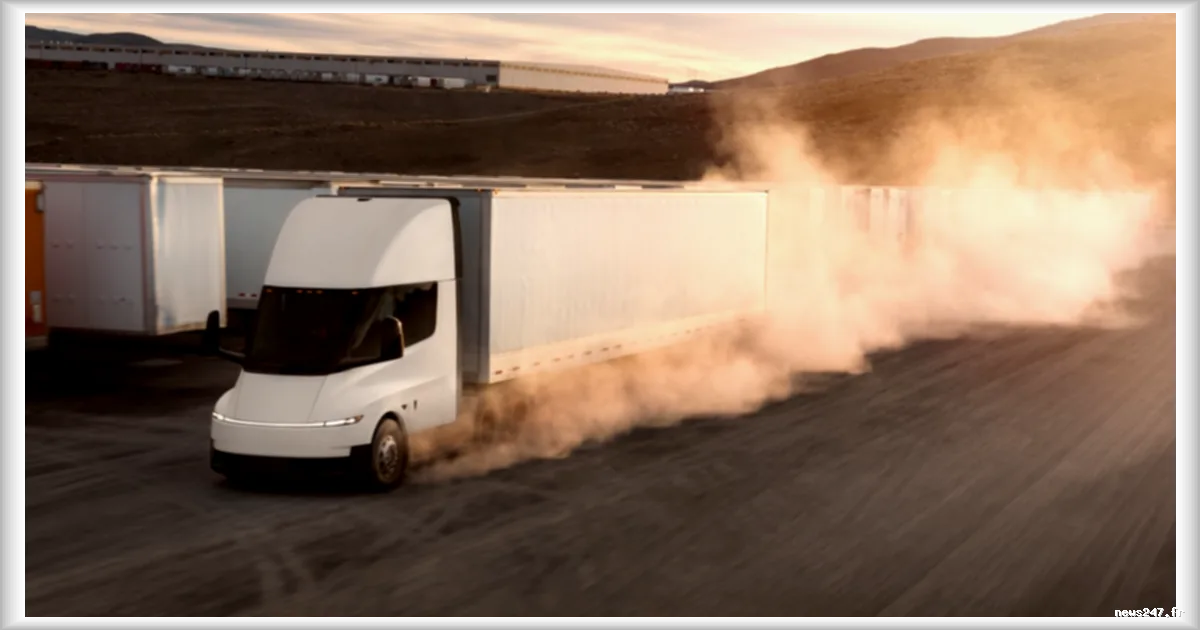 Tesla Semi : les capacités officielles de sa batterie dévoilées, une autonomie record confirmée