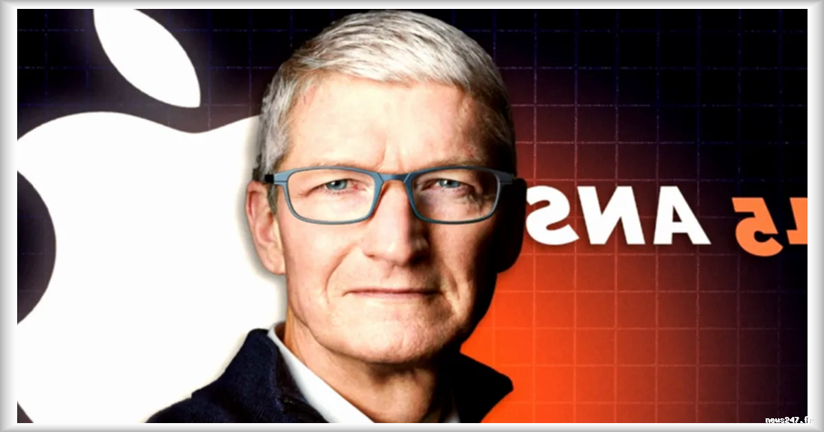 Tim Cook quitte la direction d’Apple après 15 ans à la tête de l’entreprise
