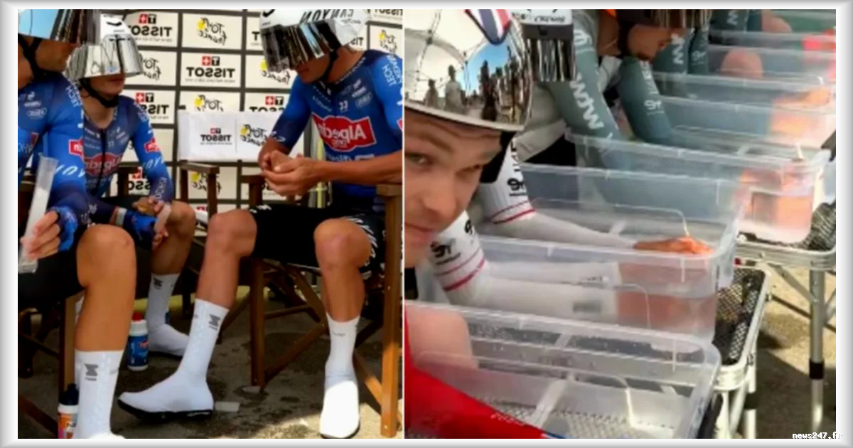 Tour de France : les coureurs utilisent des bains de glace et des glaçons pour lutter contre la chaleur